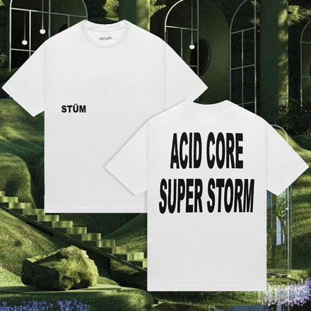 Acid Core Tee - White - STÜM Productions
