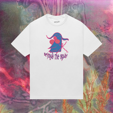 Beyond The Brain Tee - White - STÜM Productions