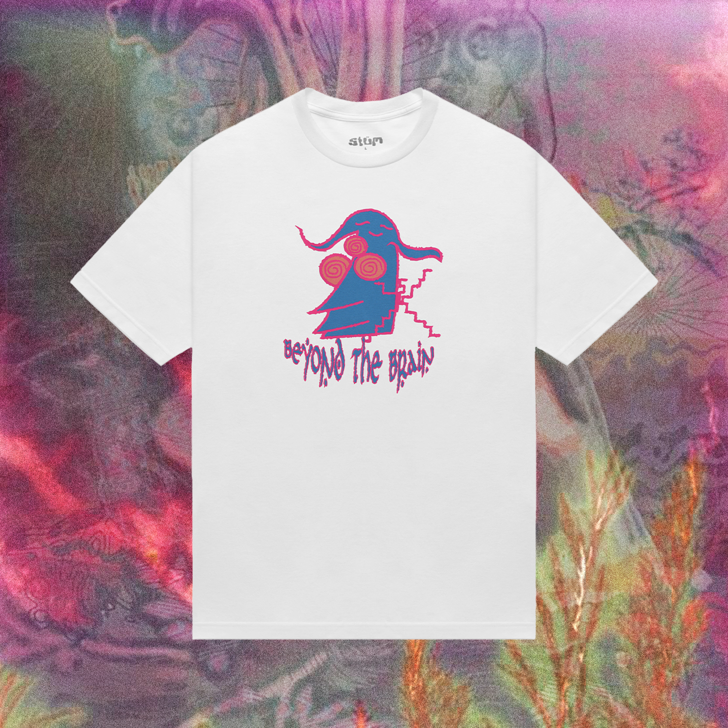 Beyond The Brain Tee - White - STÜM Productions