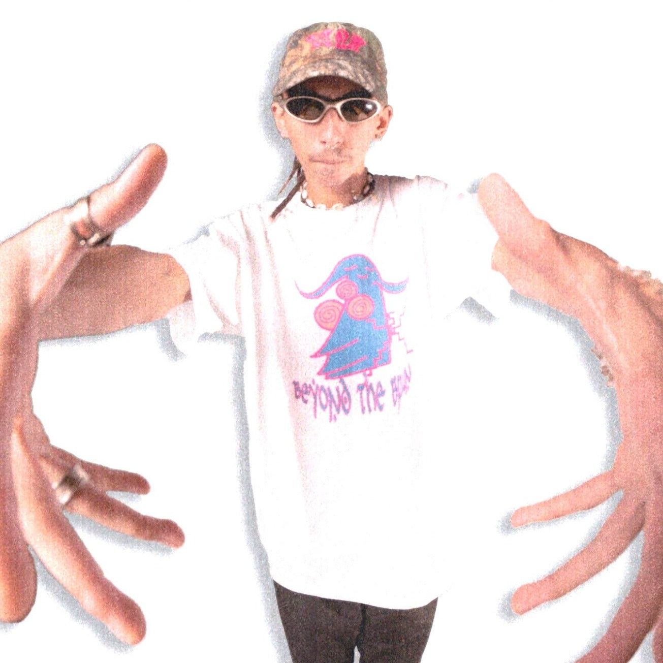 Beyond The Brain Tee - White - STÜM Productions