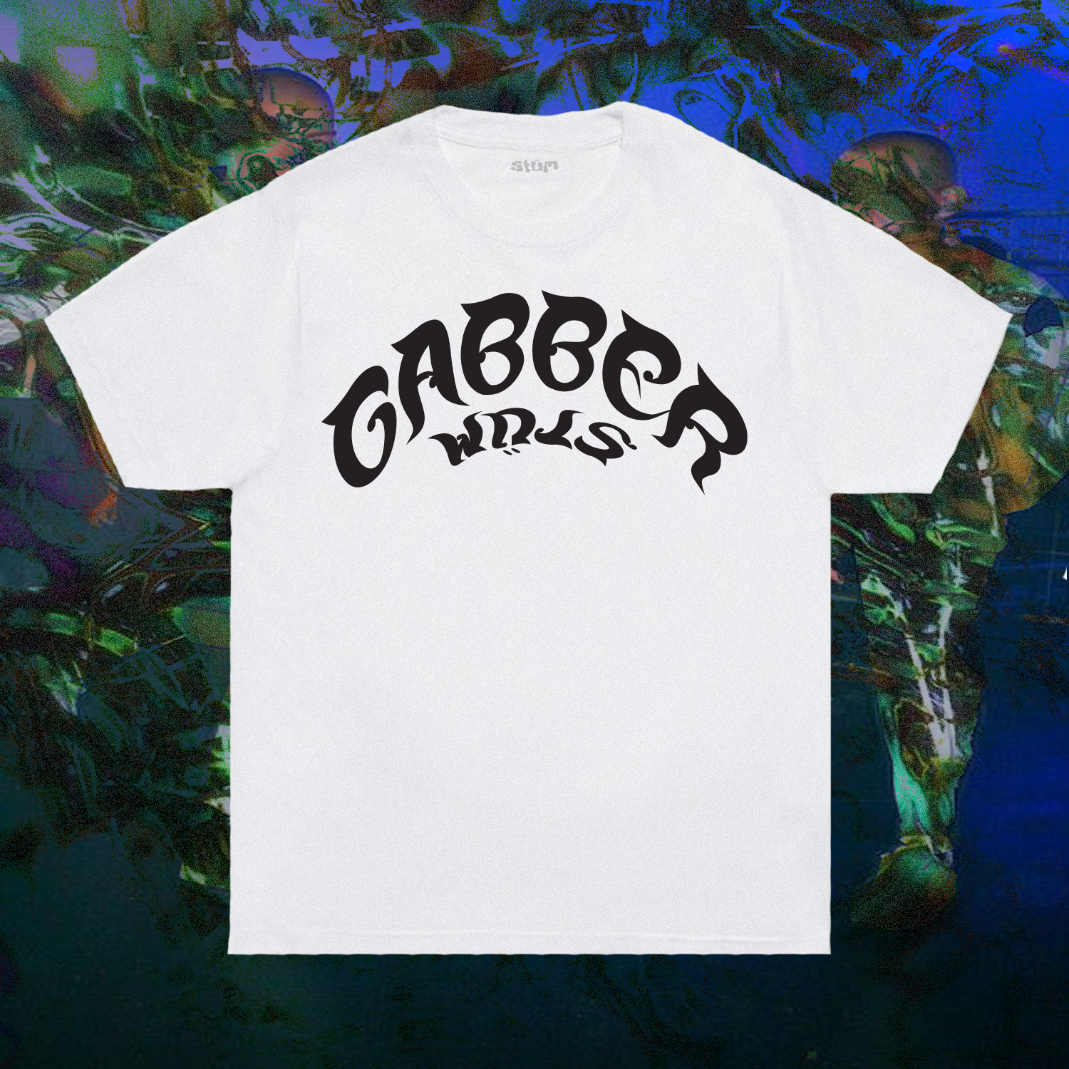 GABBER Tee - White - STÜM Productions