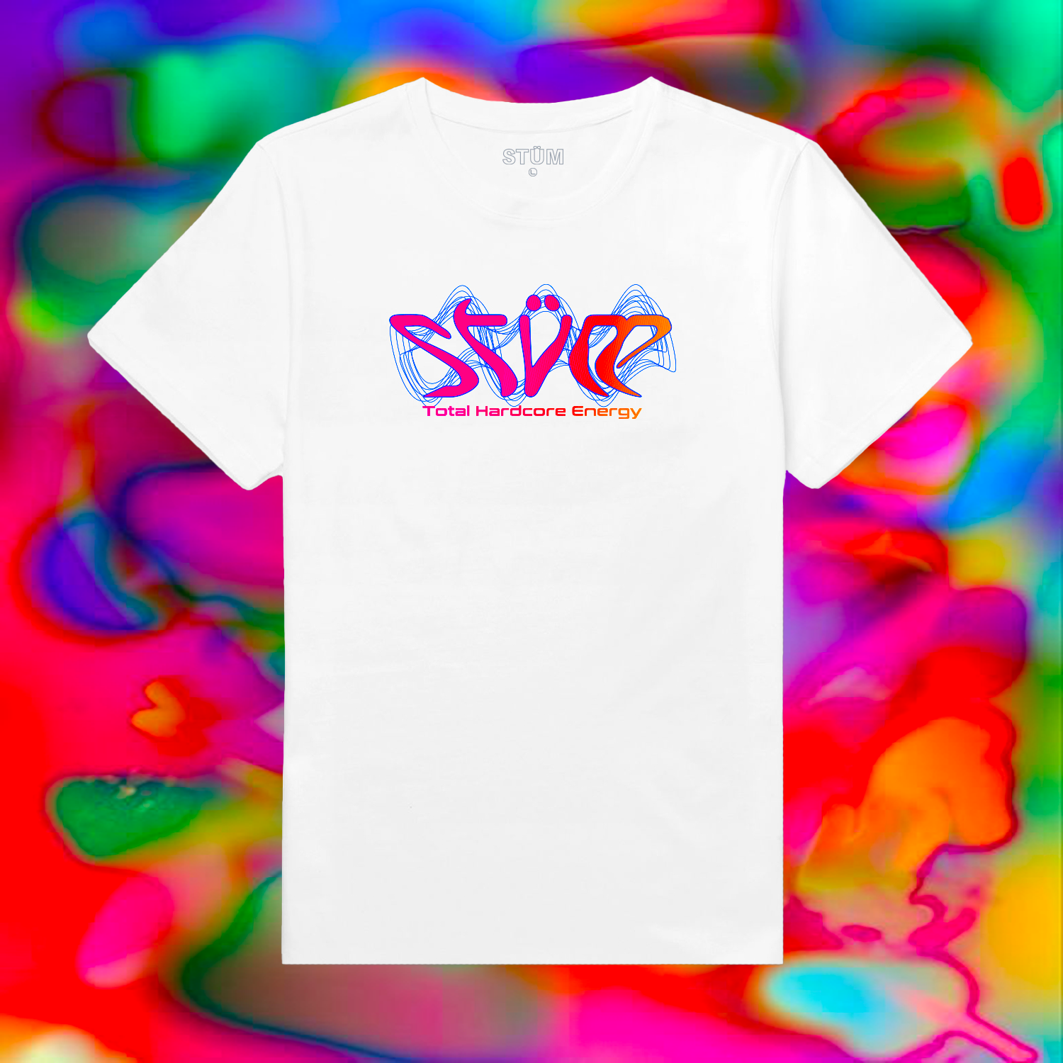 Hardcore Energy Tee - White - STÜM Productions