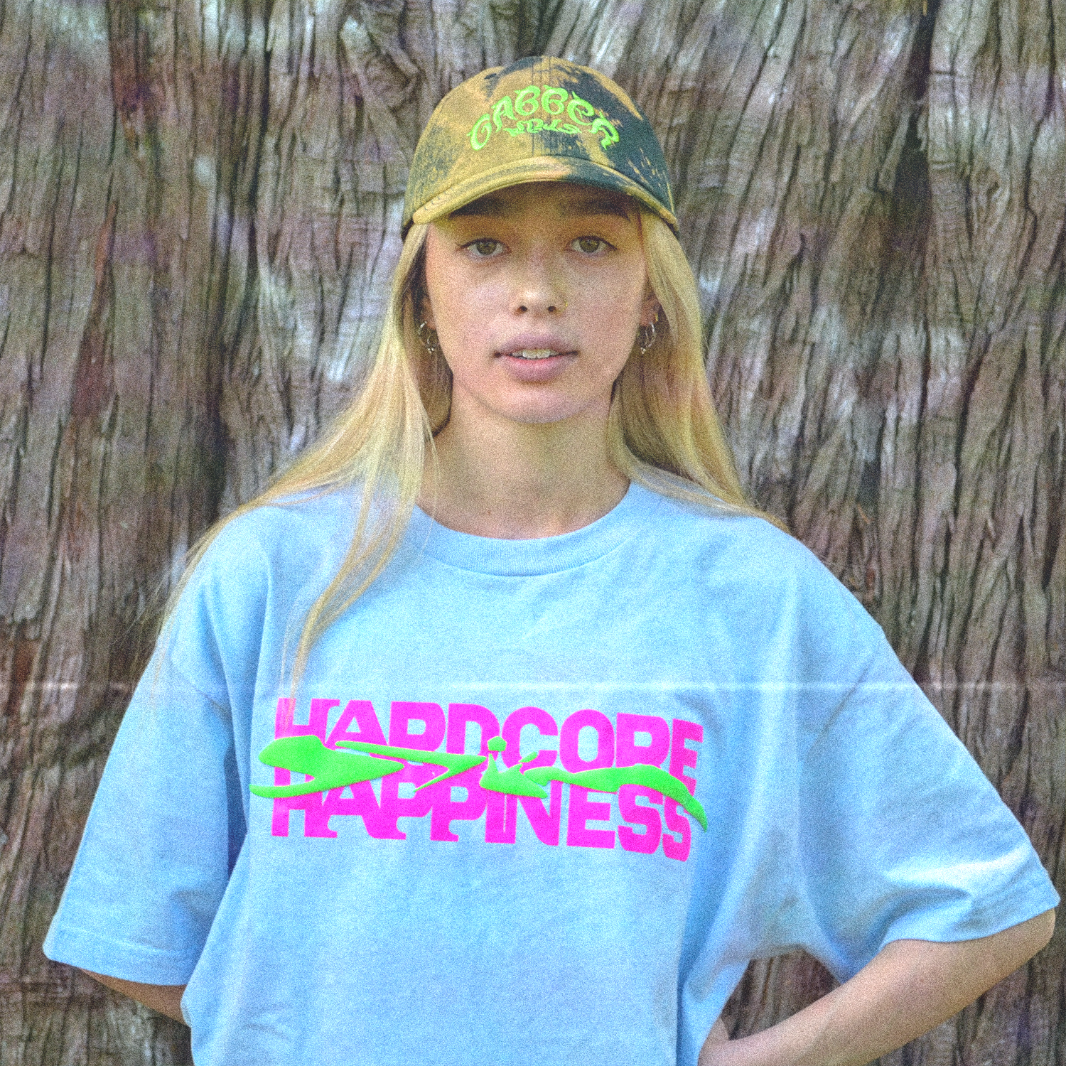 Hardcore Happiness Tee - Sky Blue - STÜM Productions