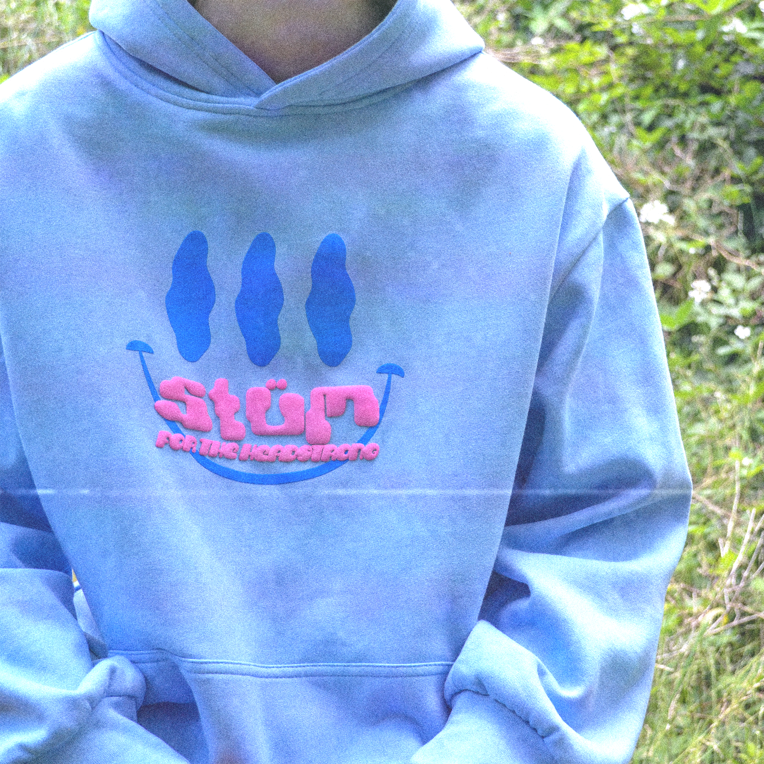 Head Strong Hoodie - Baby Blue - STÜM Productions