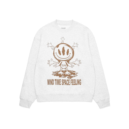 Mind Crew Neck Jumper - Snow - STÜM Productions