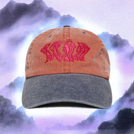 Two Tone Galaxy Hunter Cap - Orange/Navy - STÜM Productions
