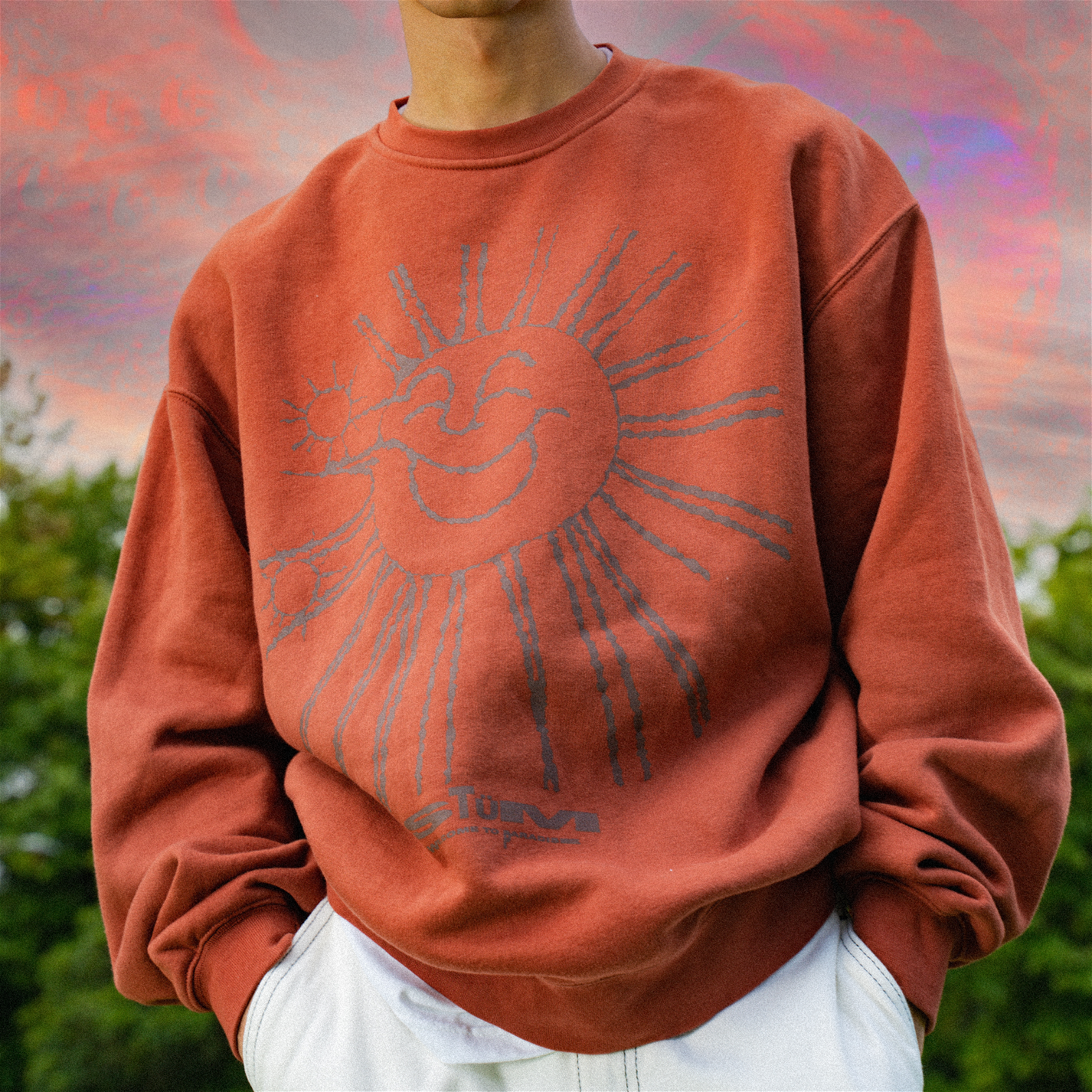 Paradise Crew Neck Jumper - Copper - STÜM Productions