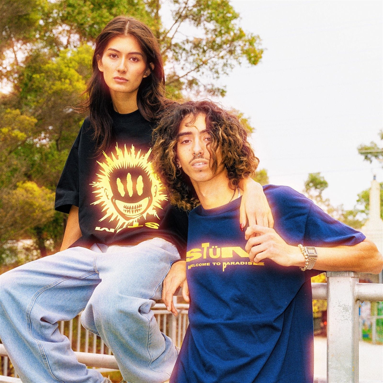 Paradise Tee - Navy Blue - STÜM Productions