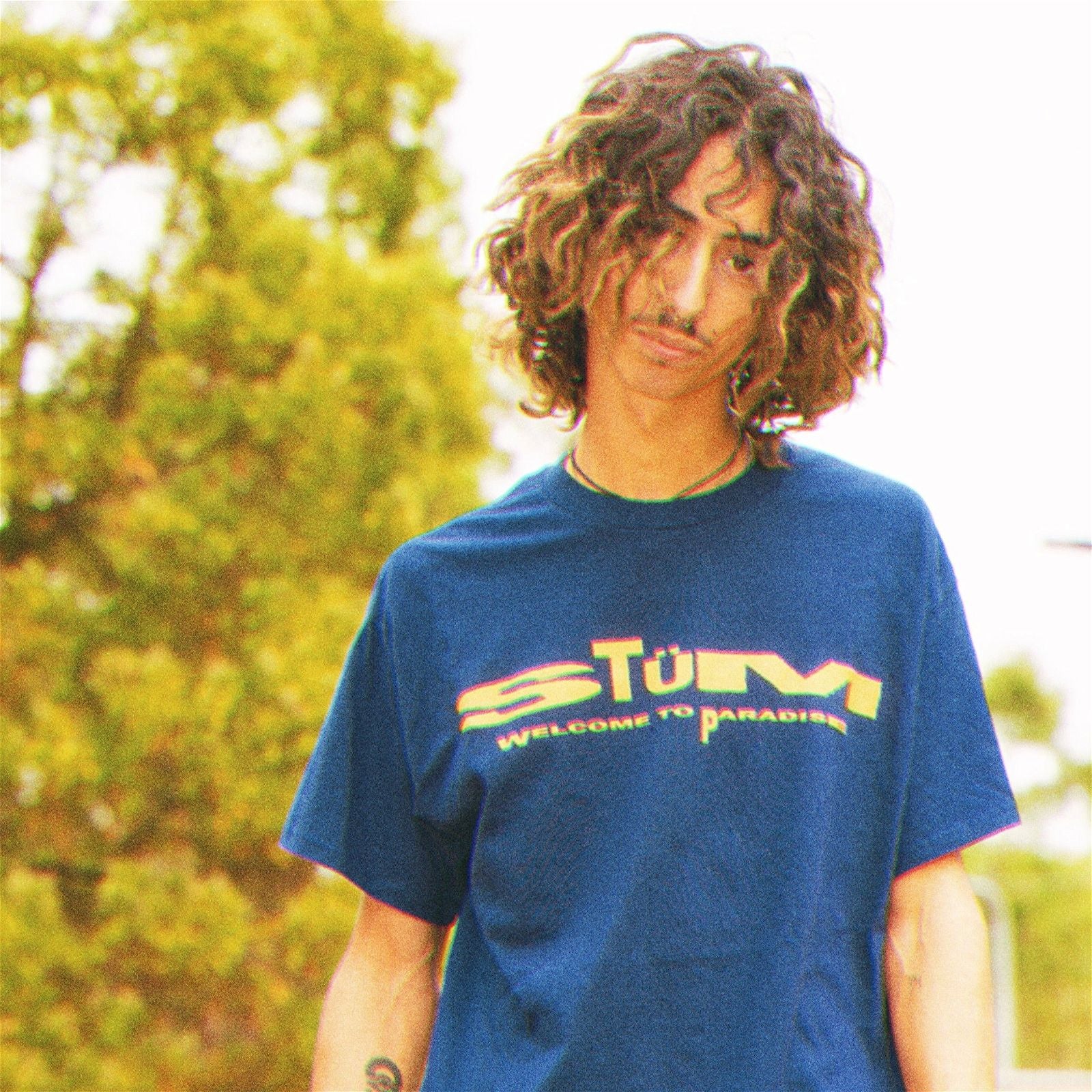 Paradise Tee - Navy Blue - STÜM Productions