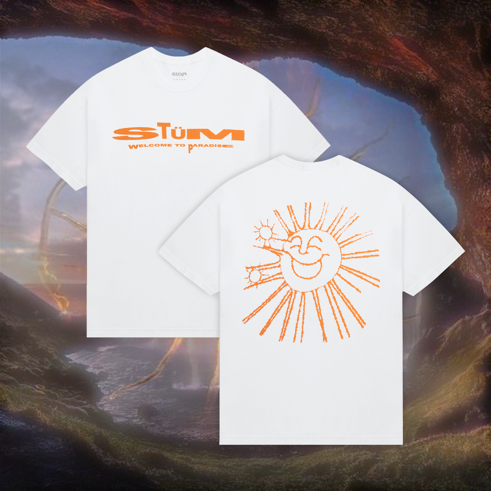 Paradise Tee - White - STÜM Productions