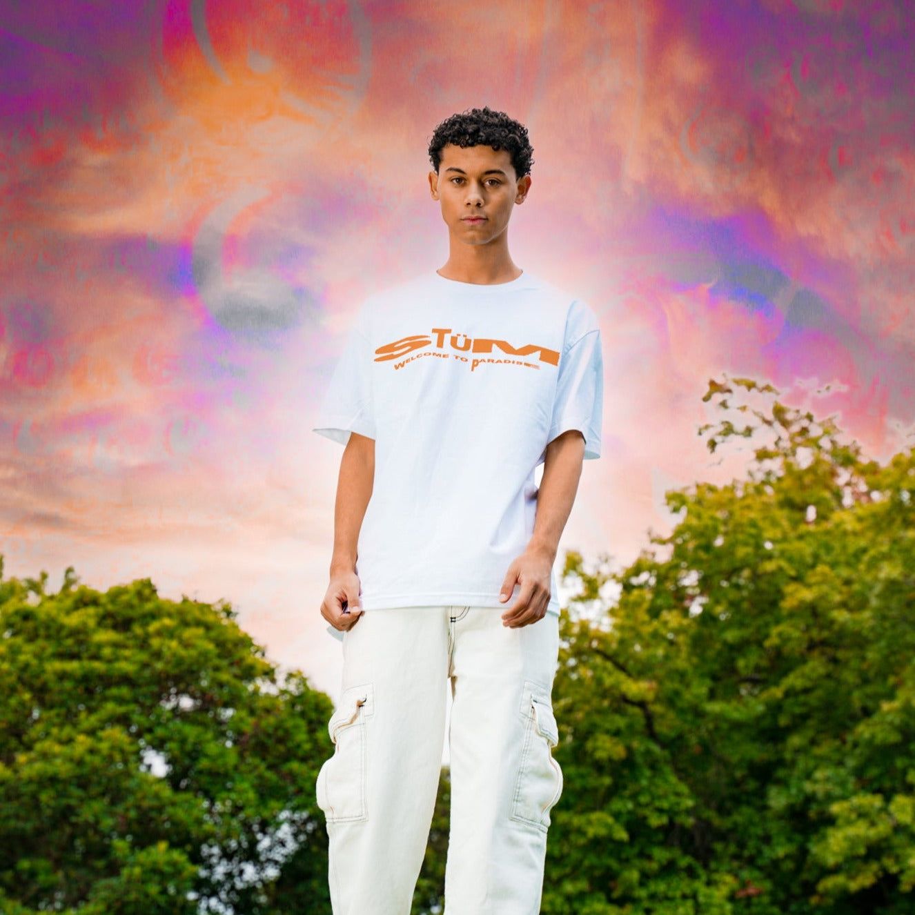Paradise Tee - White - STÜM Productions
