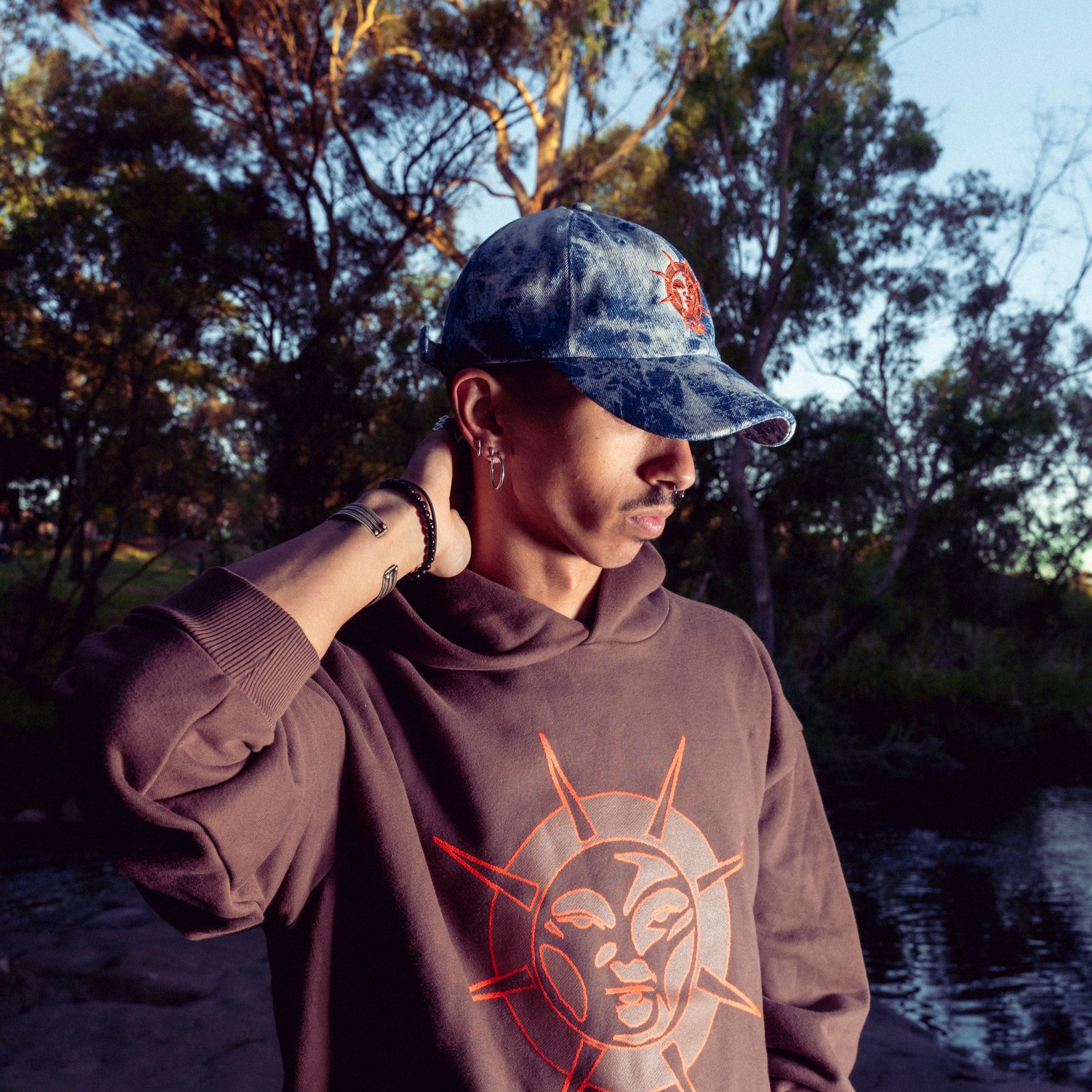 Striking Sun Cap - Blue Cloud