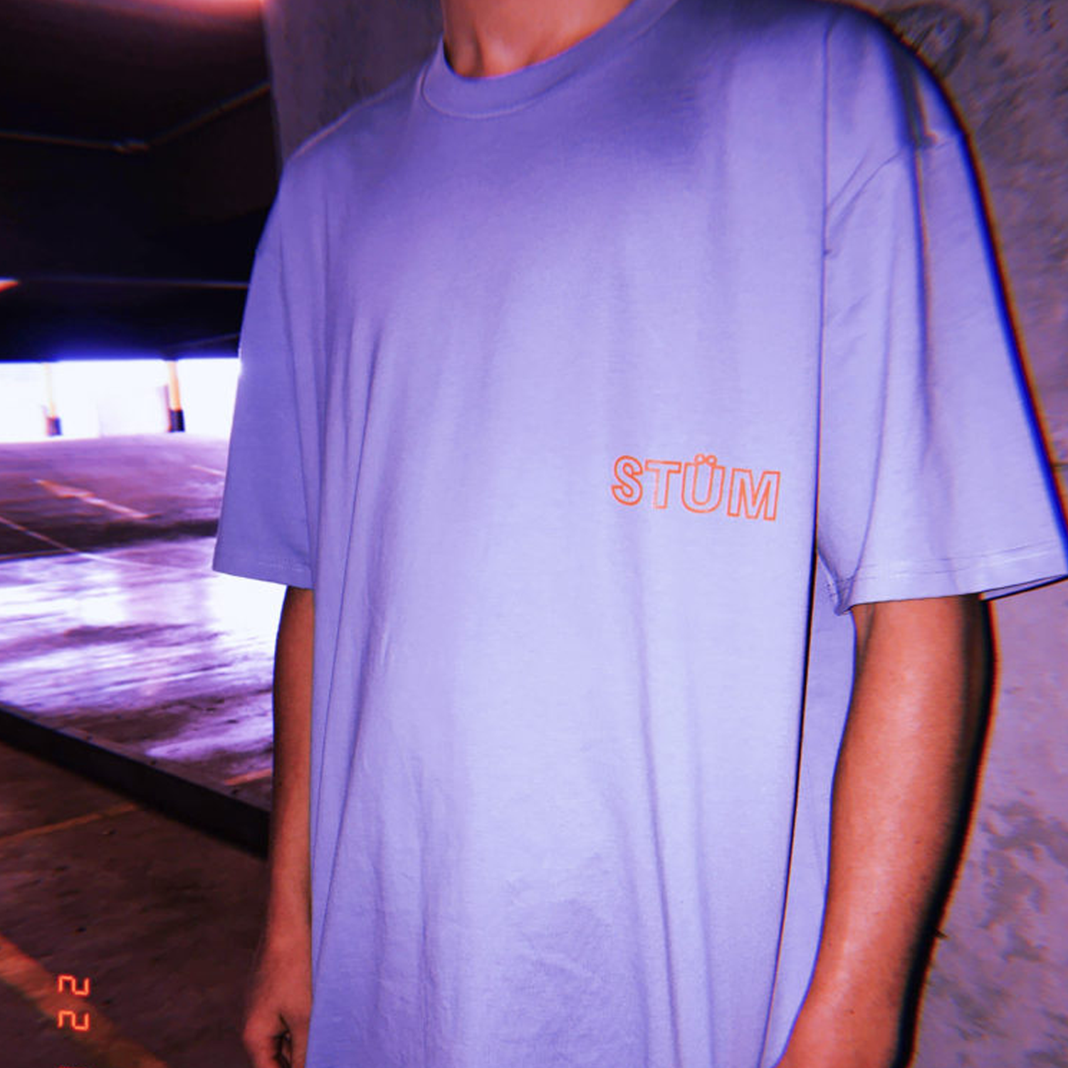 STÜM Classic Logo Tee – Pale Blue - STÜM Productions