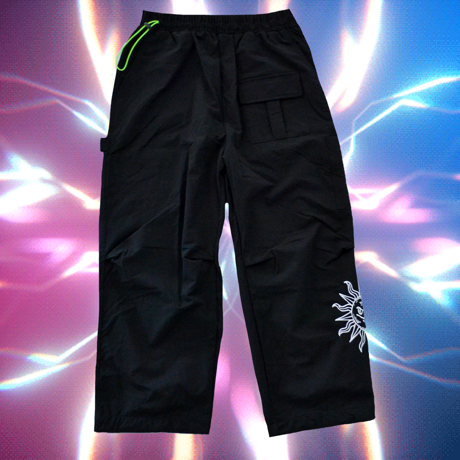 Shady Sun Premium Embroidered Crop Spray Pants - STÜM Productions