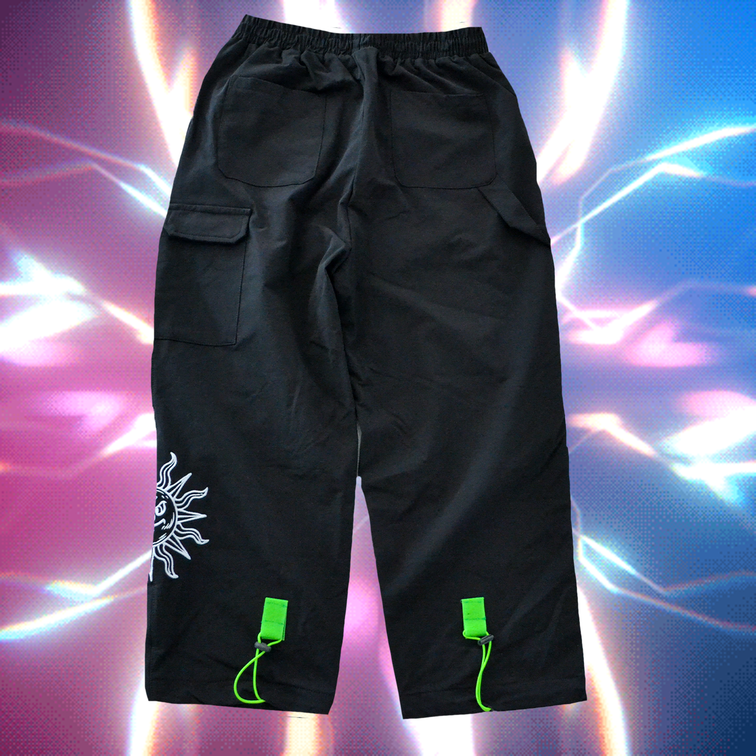 Shady Sun Premium Embroidered Crop Spray Pants - STÜM Productions