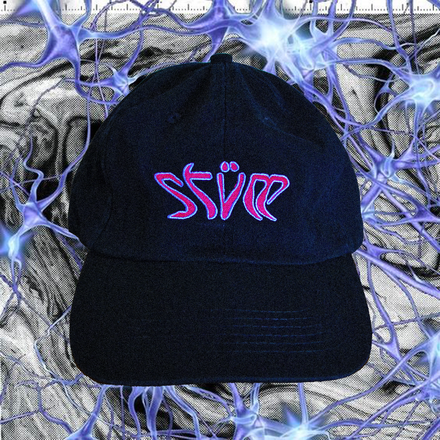 Summer of Love 6 Panel Cap – Black - STÜM Productions