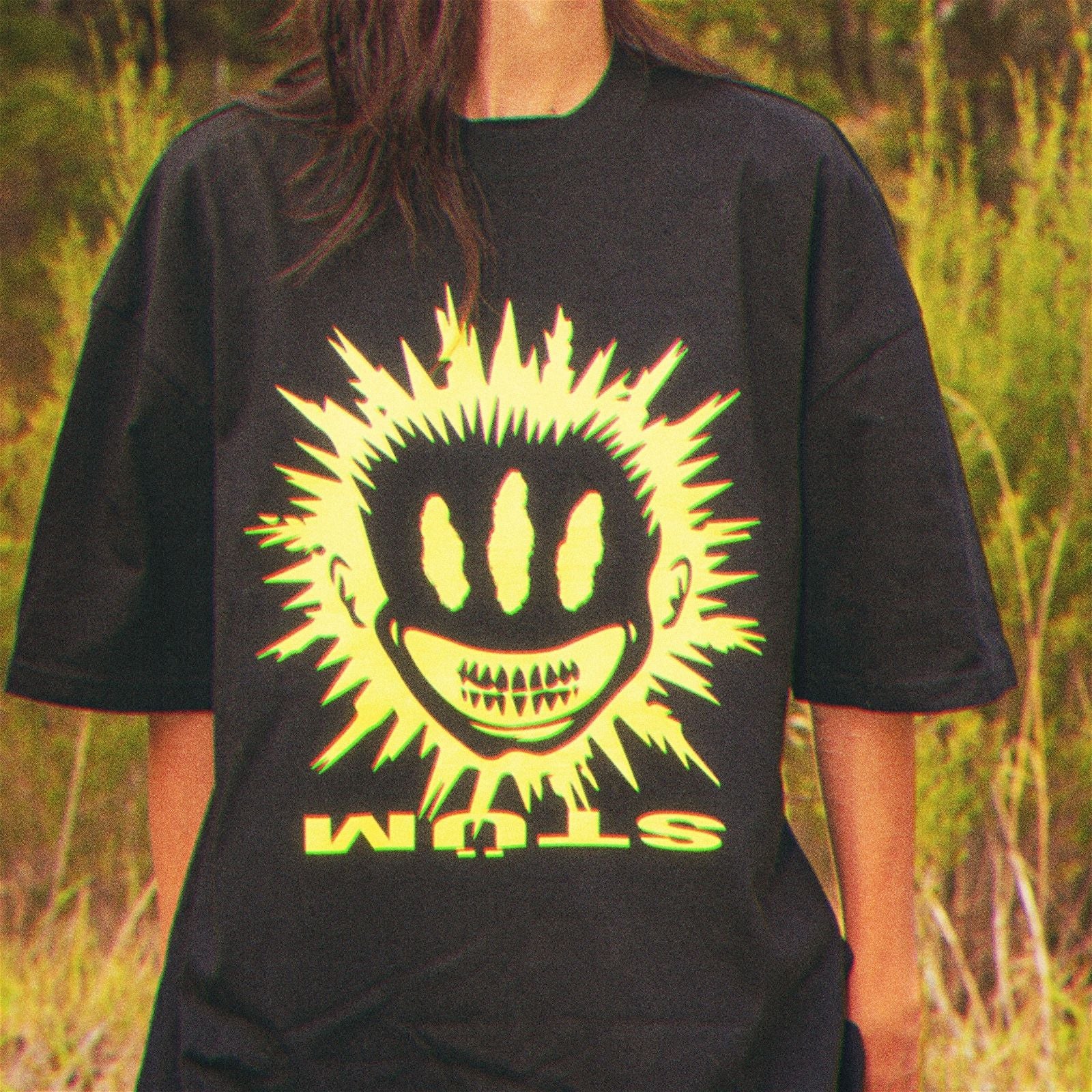 Volt Smile Tee - Black - STÜM Productions