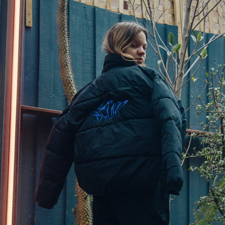 Dream Hack Puffer Jacket Black - STÜM Productions
