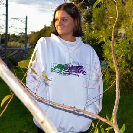 JUNGLE FEVER HOODIE - White - STÜM Productions