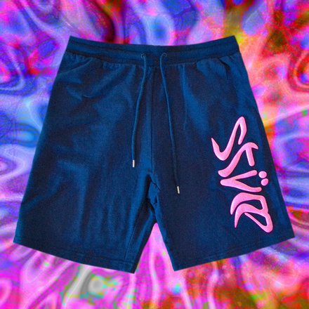 Premium Summer of Love Trackie Shorts – Petrol Blue - STÜM Productions