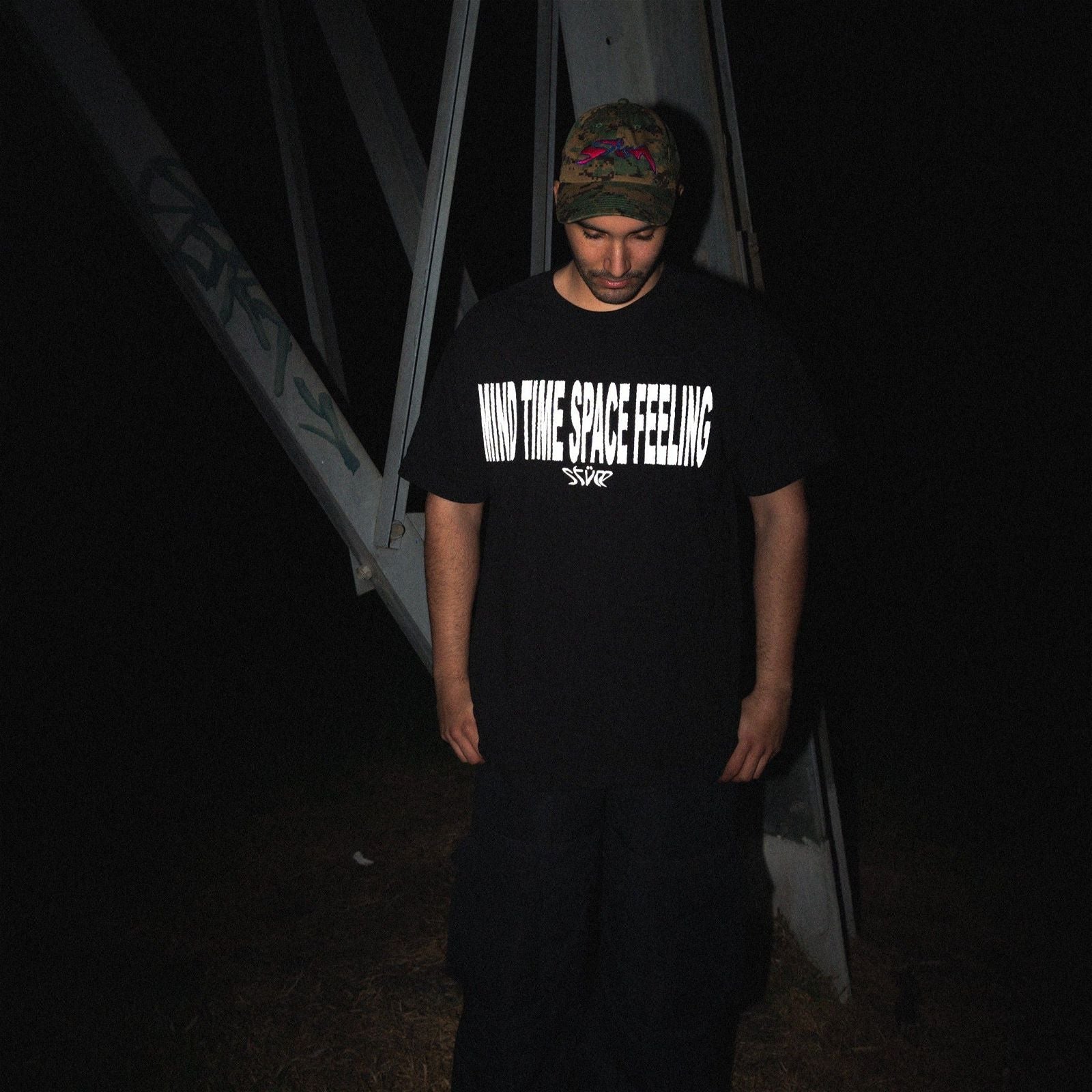 Reflective Mind Time Tee - Black - STÜM Productions