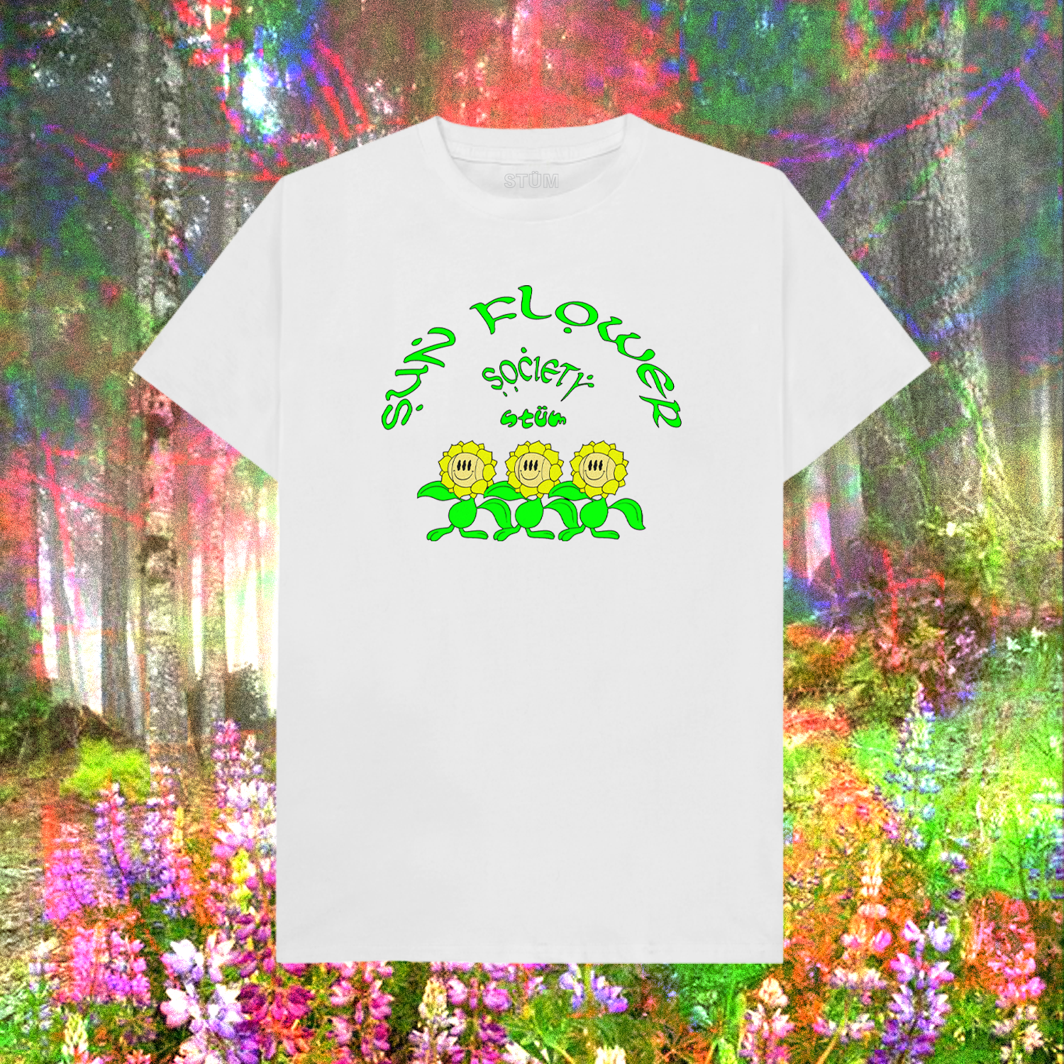 Sunflower Society Tee – White - STÜM Productions