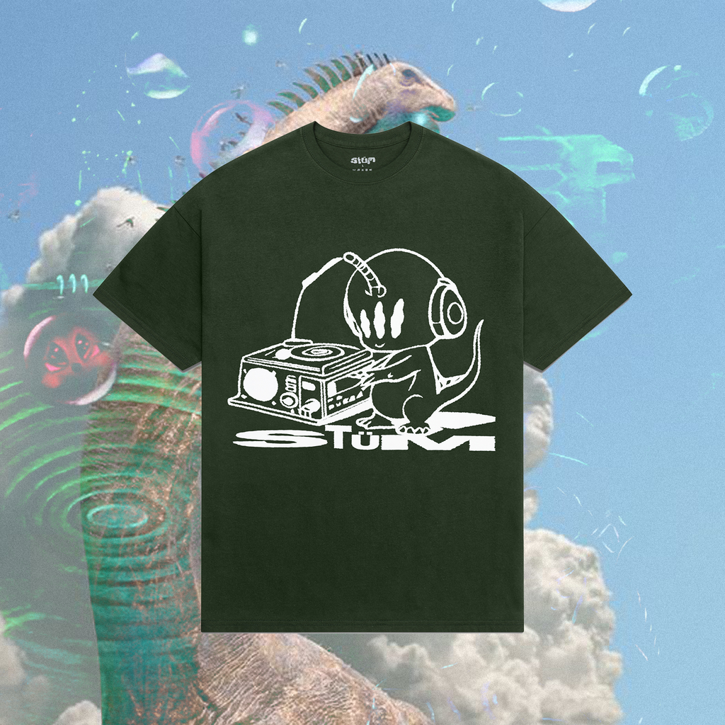 Dino Tee - Forest Green